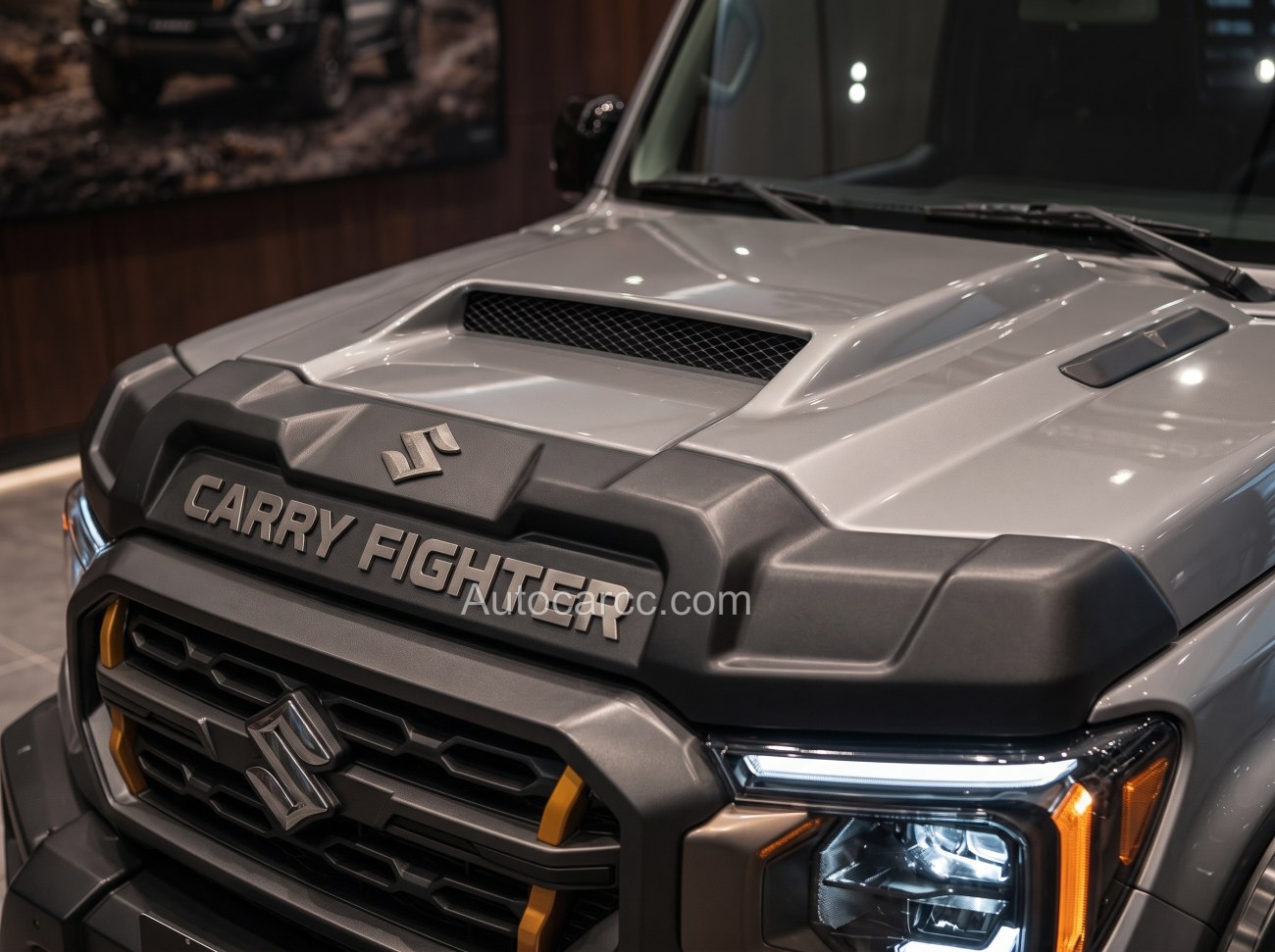 2027 Suzuki Carry Fighter hood badge and grille