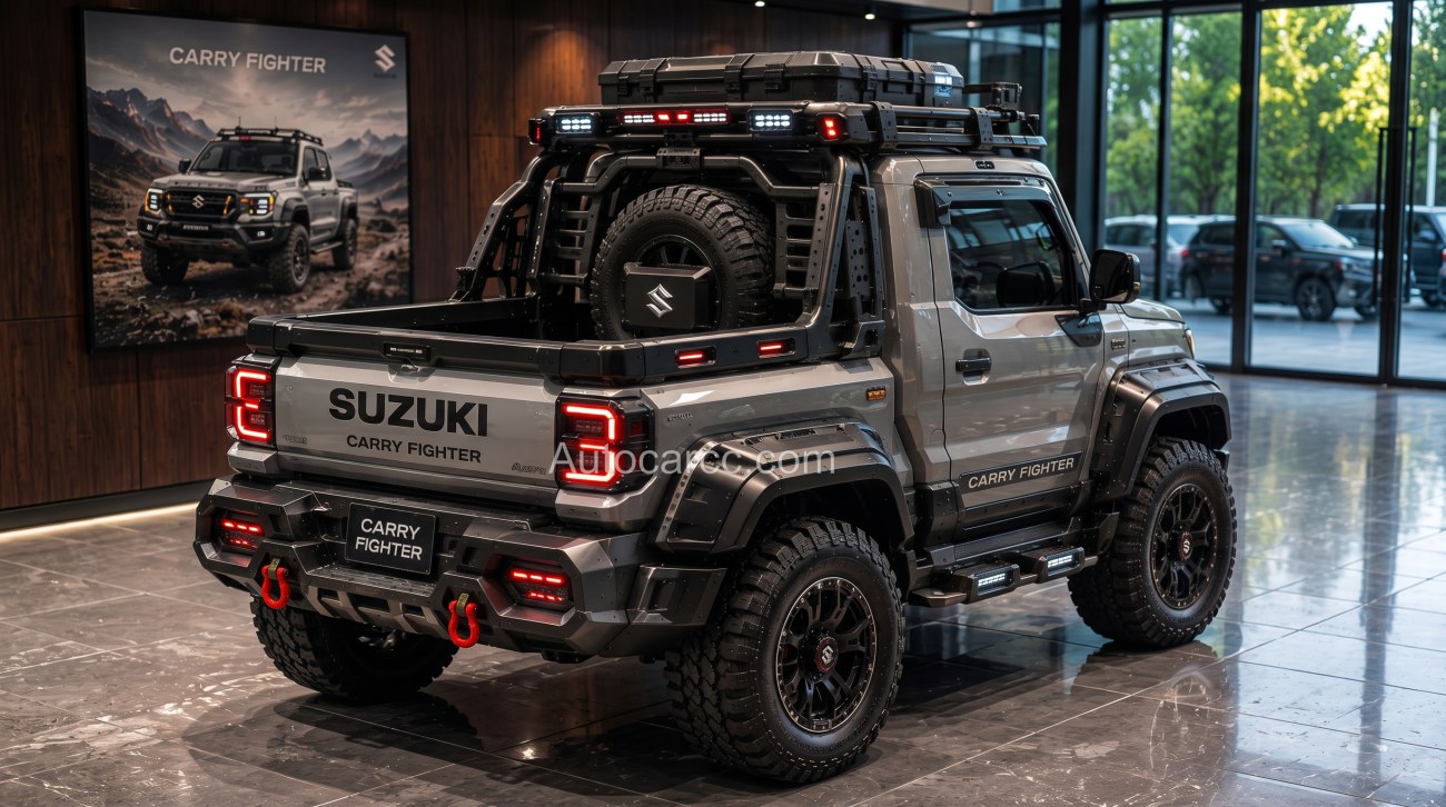 2027 Suzuki Carry Fighter Pickup Mini Offroad rear adventure setup