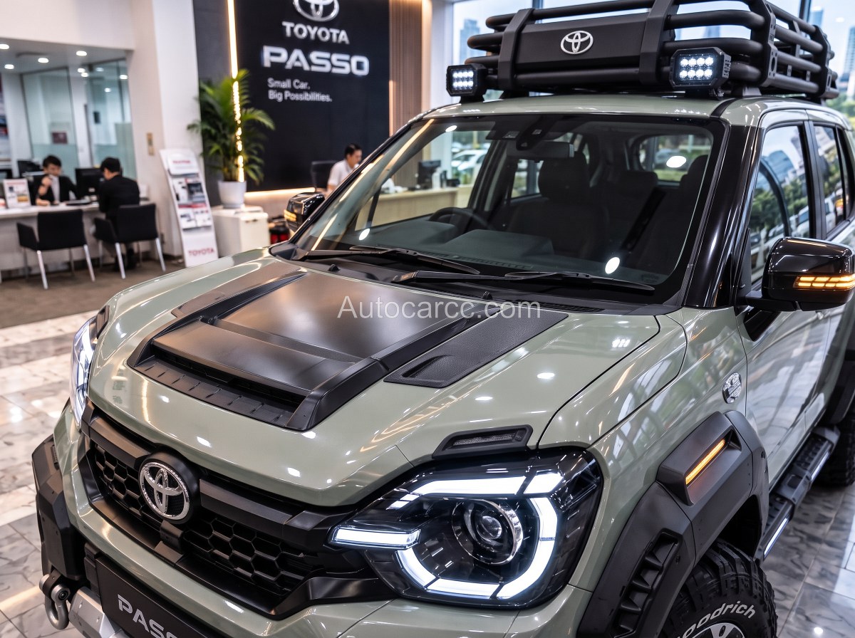 2027 Toyota Passo Off-Road Concept hood and headlight detail